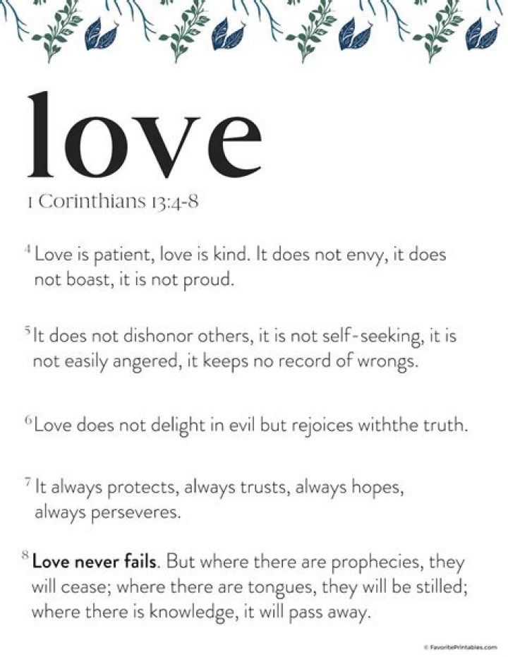 1 Cor 13:4-8 Love Quiz