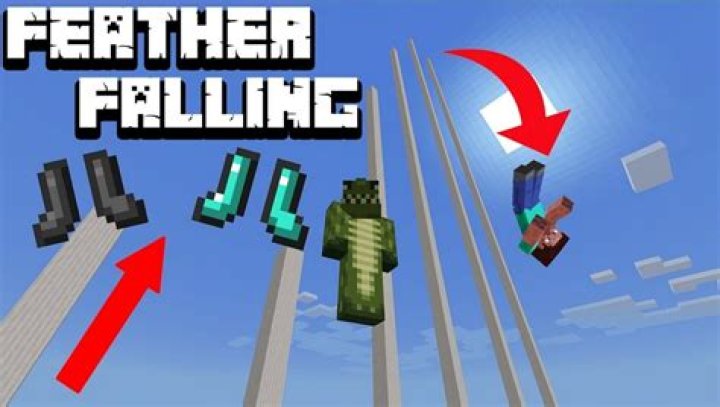5 Best Usages Of Feather Falling Enchantment In Minecraft