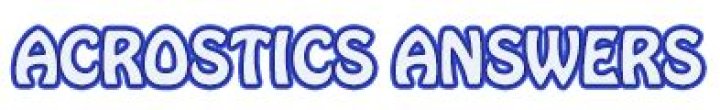 Acrostics Answers