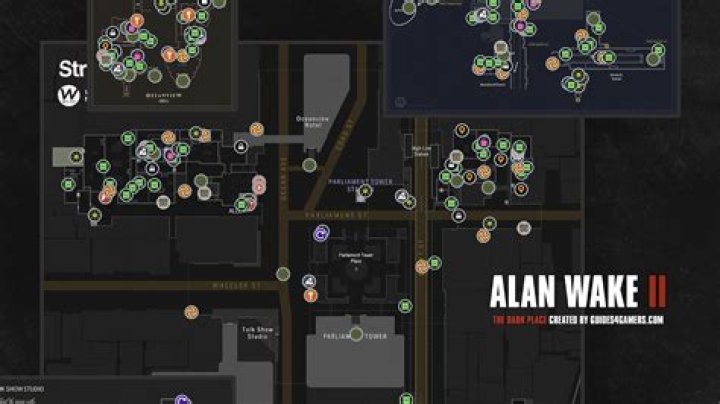 Alan Wake 2 Map - The Dark Place