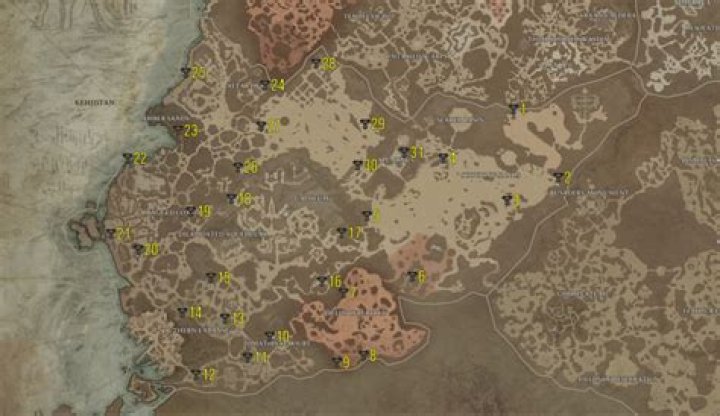 All Kehjistan Altars of Lilith Locations