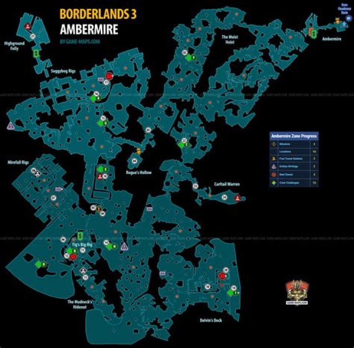 Ambermire Map for Borderlands 3