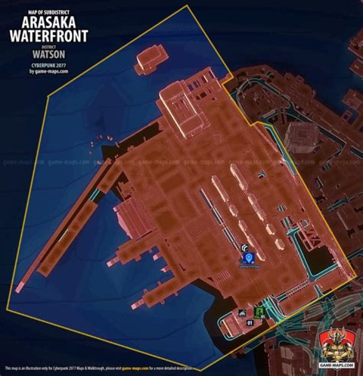 Arasaka Waterfront Map - Watson