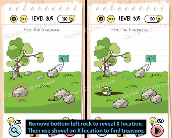 Brain Test Level 205 Answers • Game Solver