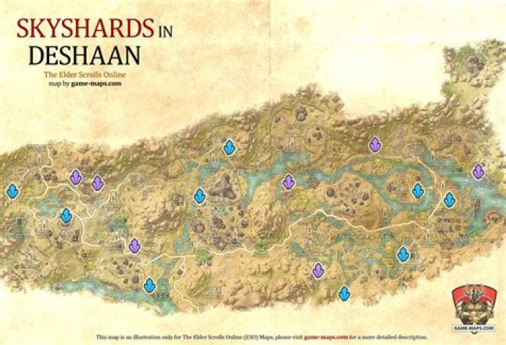 Deshaan Skyshards Location Map The Elder Scrolls Online (ESO)