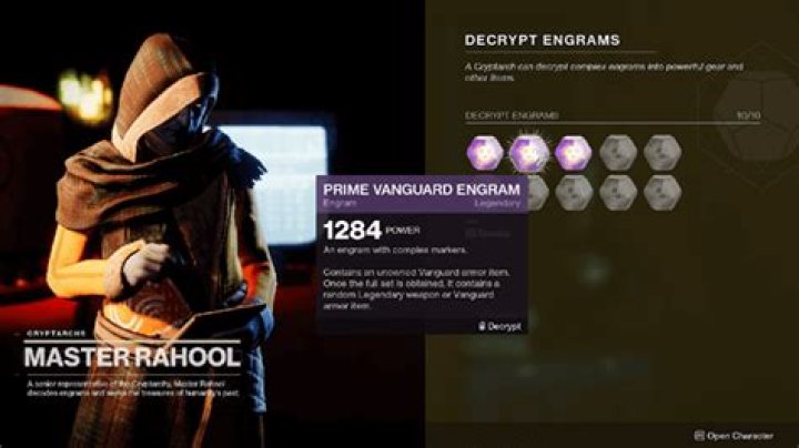 Destiny 2: How to Open Prime Engrams