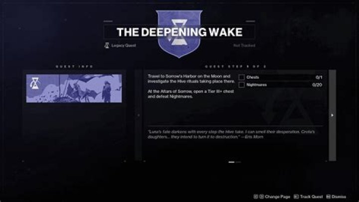 Destiny 2 The Deepening Wake Quest