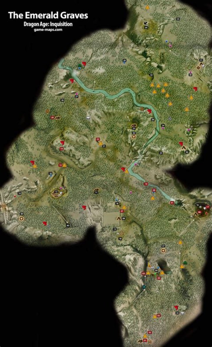 Emerald Graves Dragon Age: Inquisition Map
