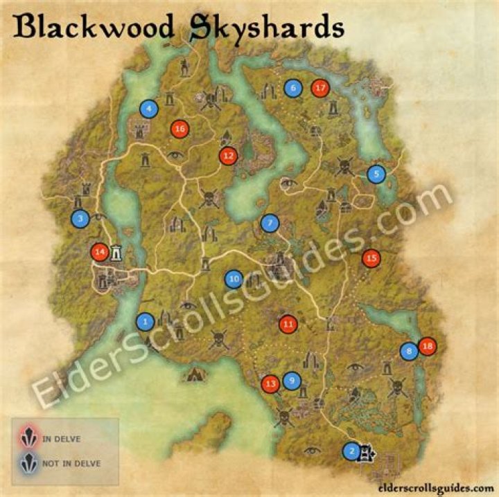 ESO Zenithar's Abbey Public Dungeon Map with Skyshard and Bosses location in Blackwood