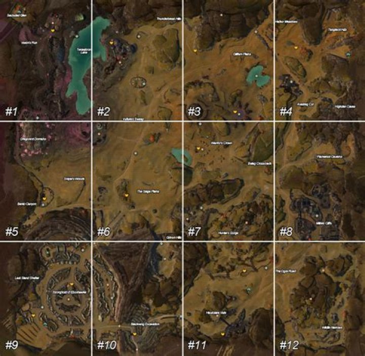 Fields of Ruin Map Guild Wars 2