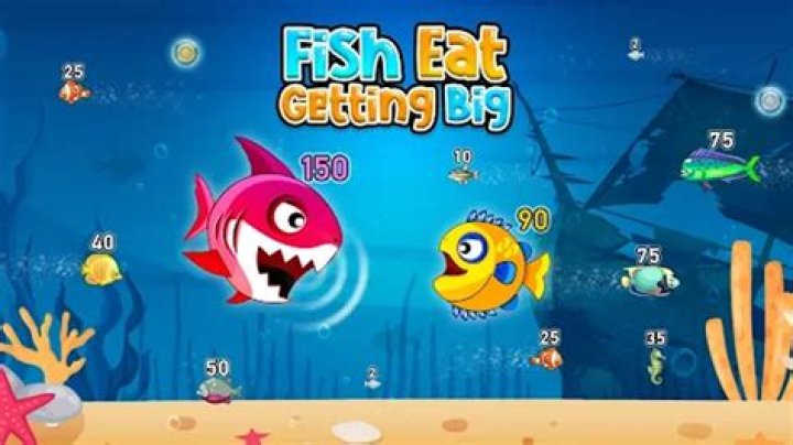 Fish Eat Getting Big - 3 Player Games
