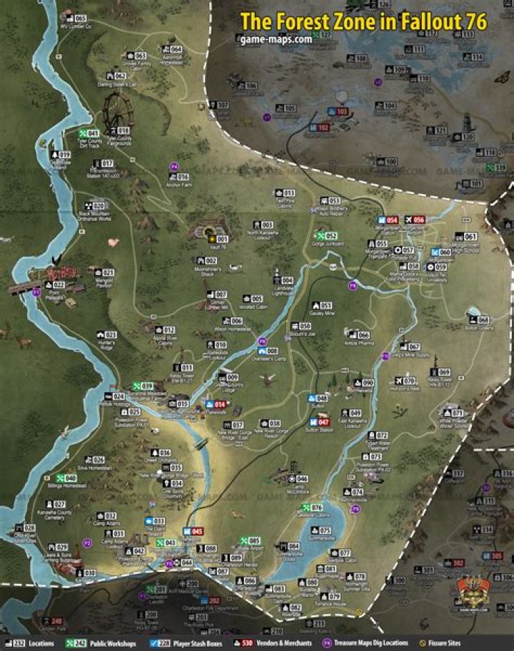 Flatwoods - Fallout 76 | game-maps.com