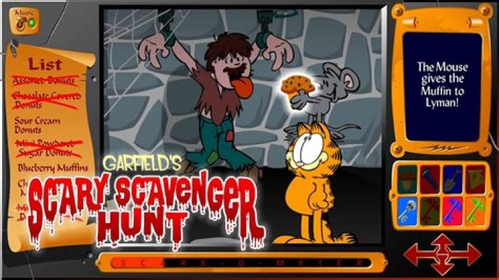 Garfield Scary Scavenger Hunt - Garfield Games