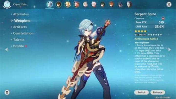 Genshin Impact Battle Pass Weapon Tier List