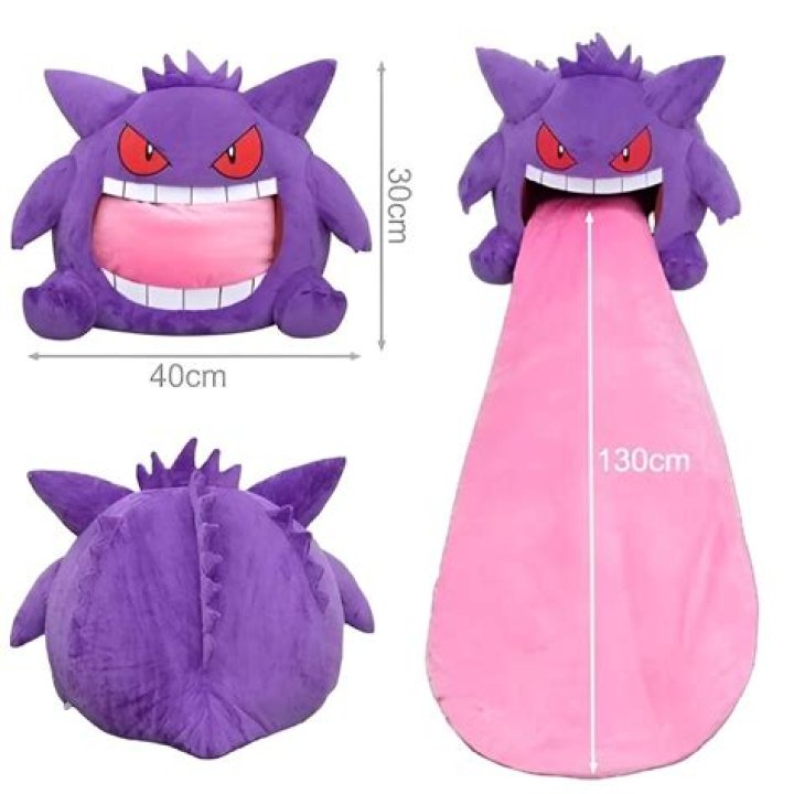 Get Licked By This Gengar Plush With a Tongue You Can Sleep On