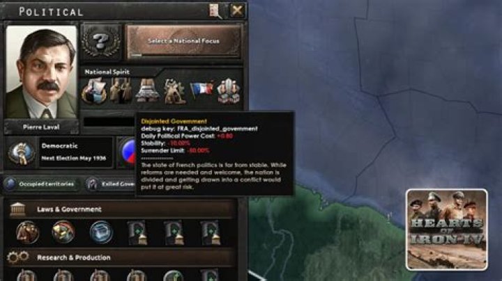 Hearts of Iron 4 (HOI4) – How to Remove National Spirit