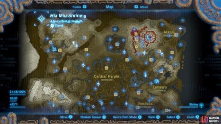Hia Miu Shrine - Hebra Region - Towers and Shrines | The Legend of Zelda: Breath of the Wild