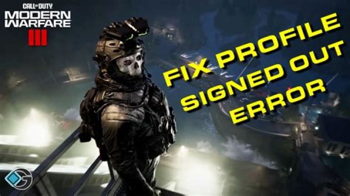 How to Fix Modern Warfare 3 Profile Signed Out Error