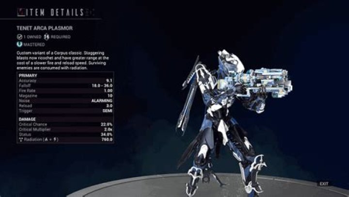 How to Get Tenet Arca Plasmor in Warframe