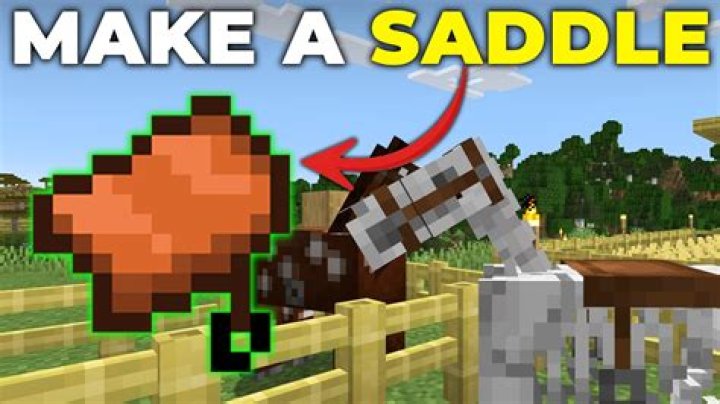 How to Make a Saddle in Minecraft 2023