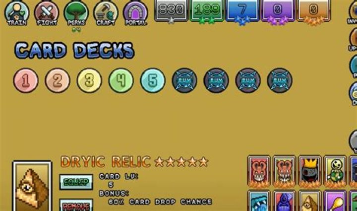 Idle Skilling: Best Card Deck for Mid & Late Game