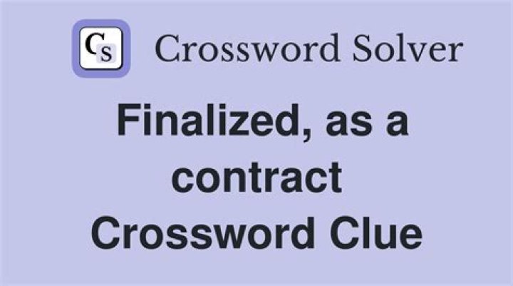 Ink on a contract Crossword Clue