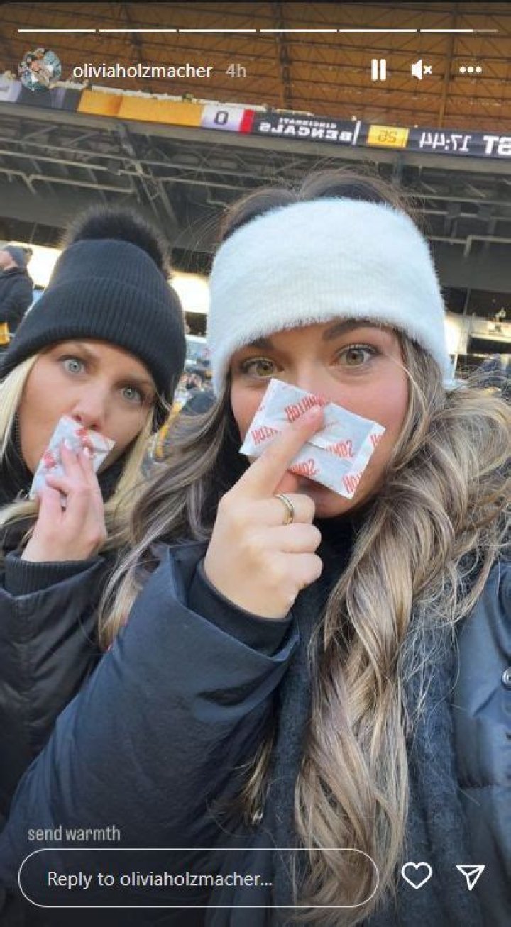 Joe Burrow’s GF Olivia Holzmacher’s Steelers Game Photos Go Viral