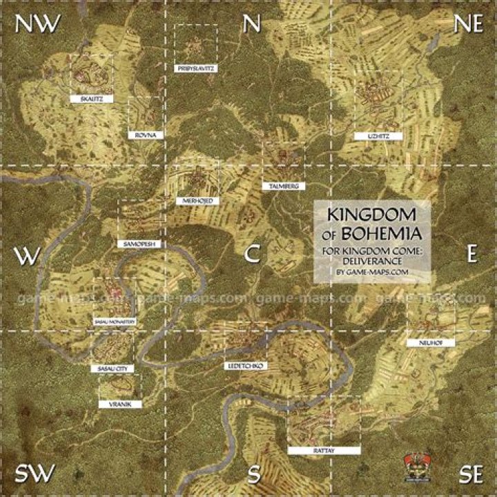 Kingdom Come Deliverance World Map