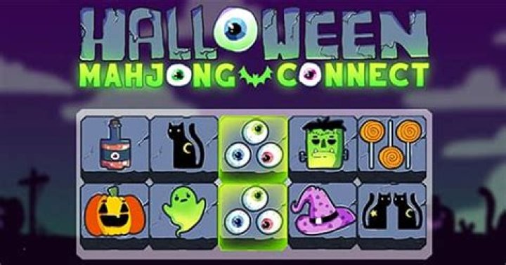 Mahjong Connect Halloween - Halloween Games
