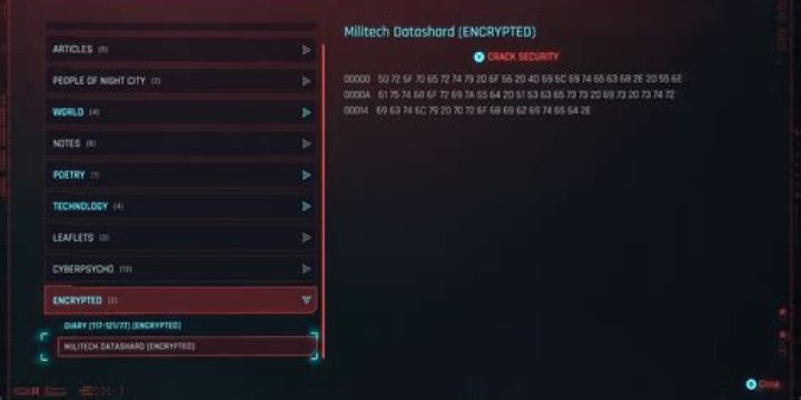 Mikhail Akulov's Datashard Location - Cyberpunk 2077