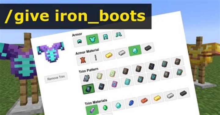 Minecraft : Armor, Trims(Give Command Generator) : Gamer Geeks