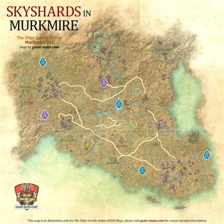 Murkmire Skyshards Location Map The Elder Scrolls Online (ESO)