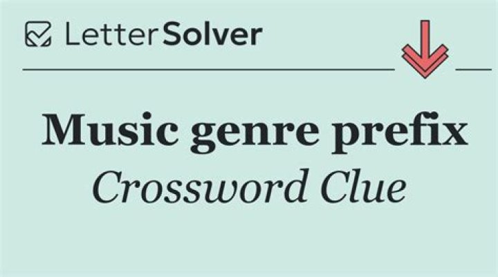 Music genre prefix Crossword Clue