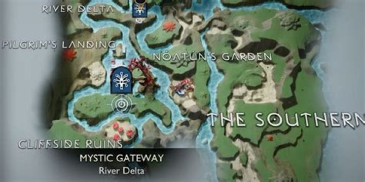 Mystic Gateways, God of War Ragnarök Points of interest