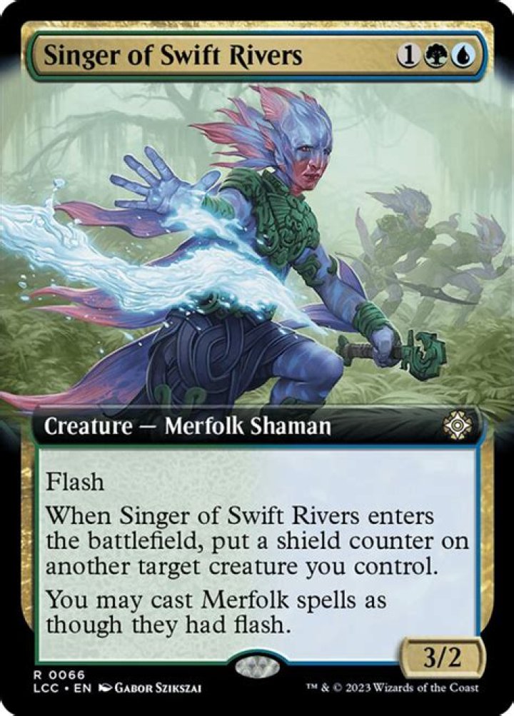 Singer of Swift Rivers (Extended Art) | The Lost Caverns of Ixalan Commander - Variants