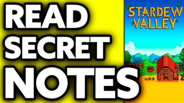 Stardew Valley – How to Read Secret Notes