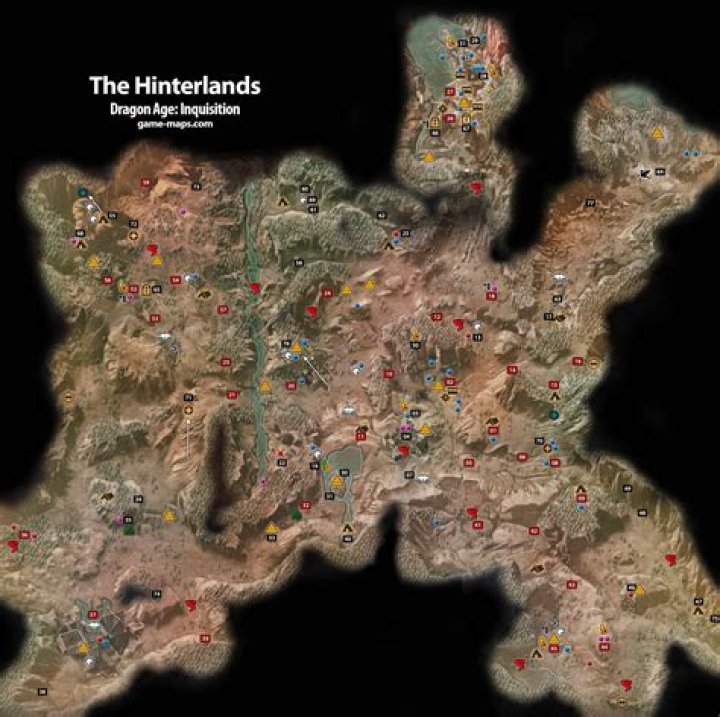 The Hinterlands Dragon Age: Inquisition Map
