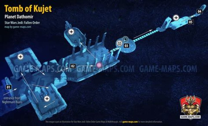 Tomb of Kujet Map, Dathomir for Star Wars Jedi Fallen Order