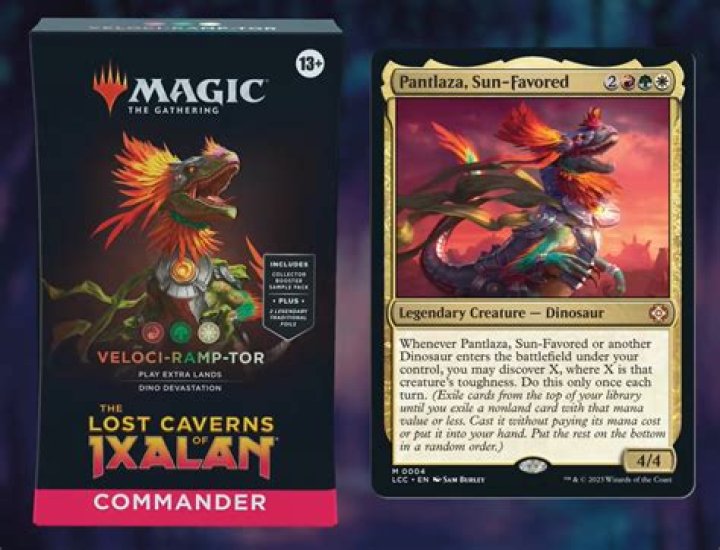Ultra Pro Magic Deck Box - The Lost Caverns of Ixalan Commander - Pantlaza, Sun-Favored [SUP-UPR-DBX-LCC-PANTLAZA]