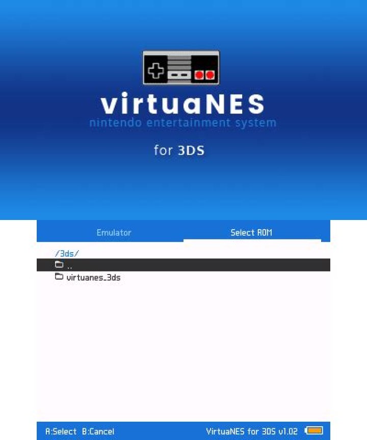 VirtuaNES 3DS - GameBrew
