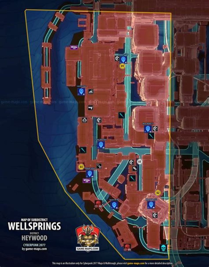 Wellsprings Map - Heywood - Cyberpunk 2077 (CP77)