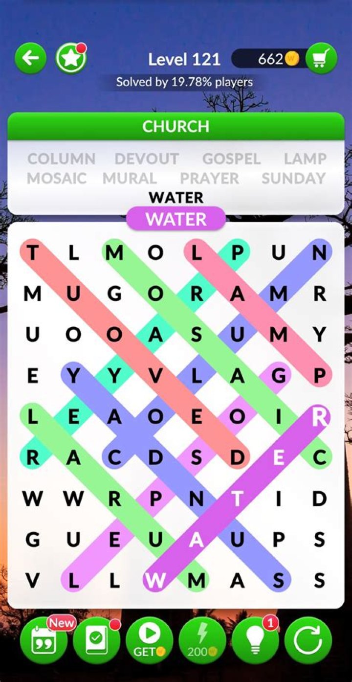 Word Connect Level 121 Answers • Game Solver