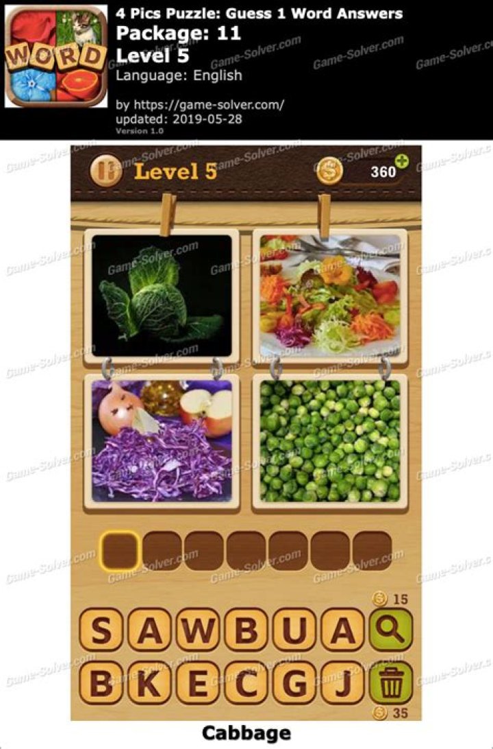 Word Cookies Star Chef-Carrot Level 5 Answers • Game Solver