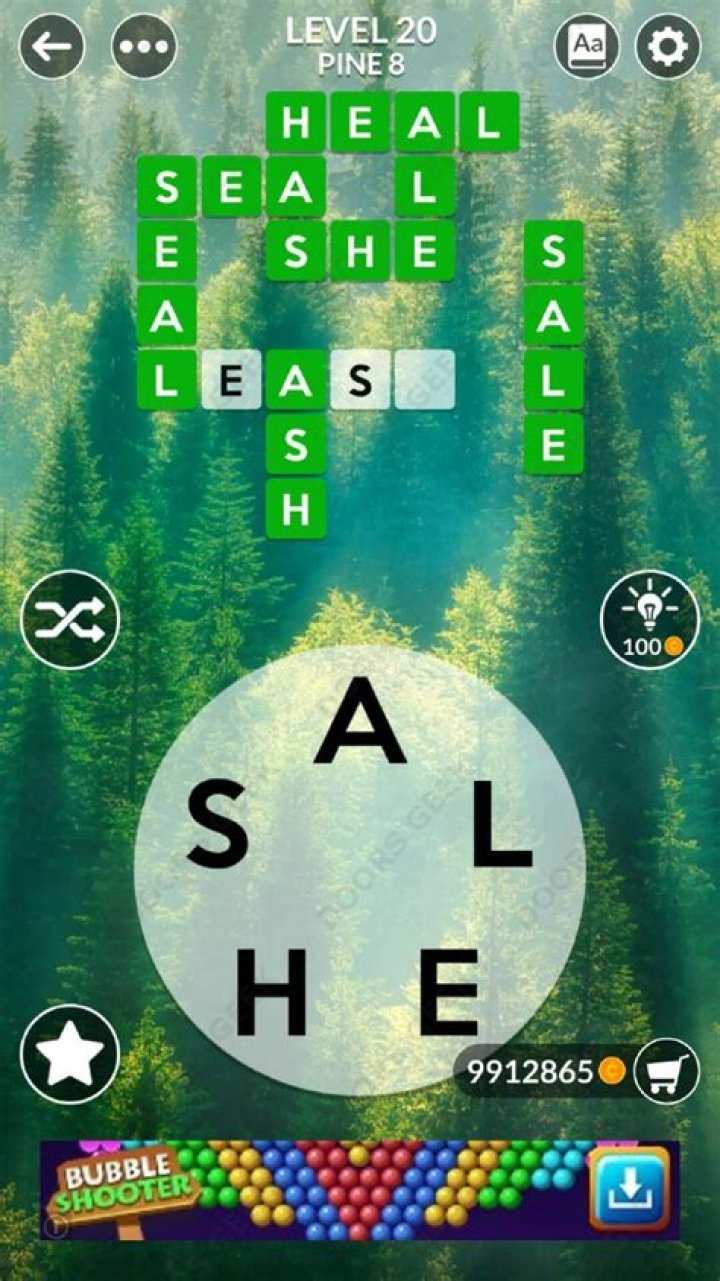 Wordscapes Level 20 Answers
