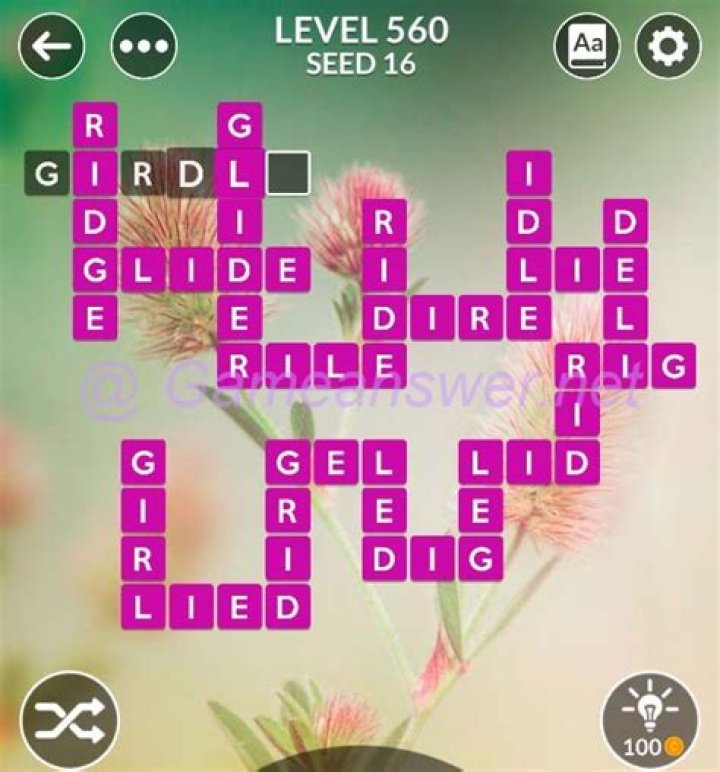 Wordscapes Level 560 Answers