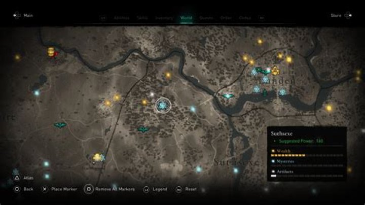 World Events, Suthsexe, Assassin's Creed Valhalla Points of interest