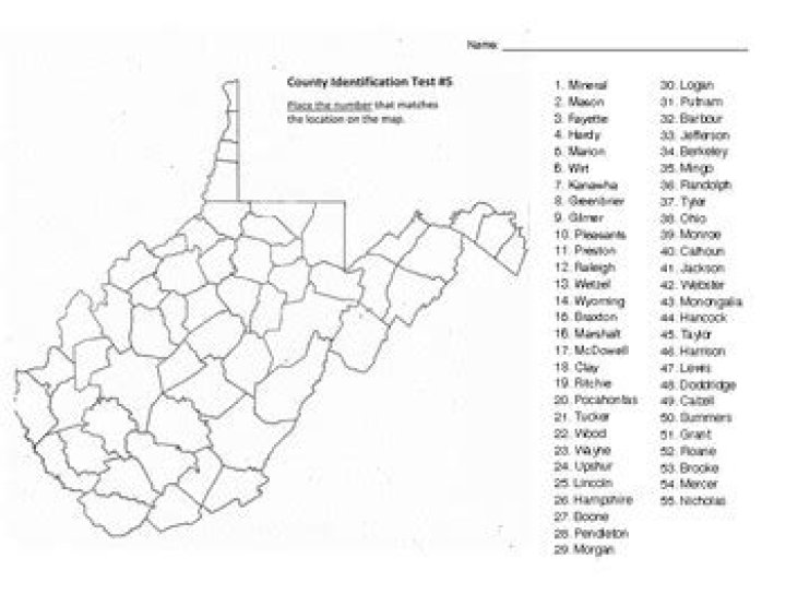 WV 55 Counties Quiz